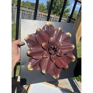 Metal 3D Flower Wall Decor Hanging Flowers 13"  x 13" Beautiful!